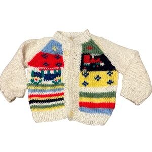 Grazia | Vintage Hand Knit Made in Italy Button Down Cardigan Unisex Size 3